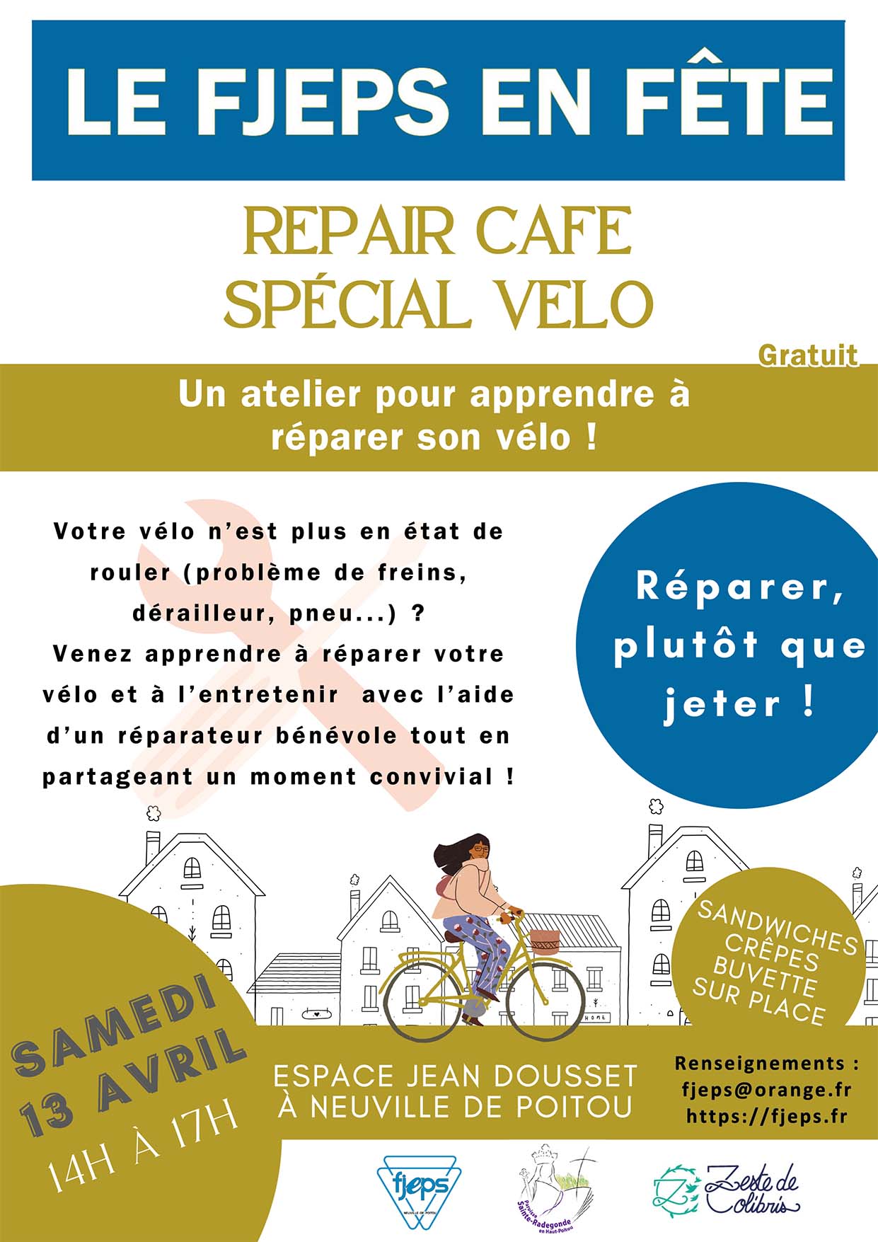 Affiche FJEPS repair cafe